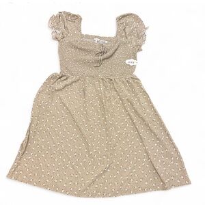 AUW light green Floral Casual Dress